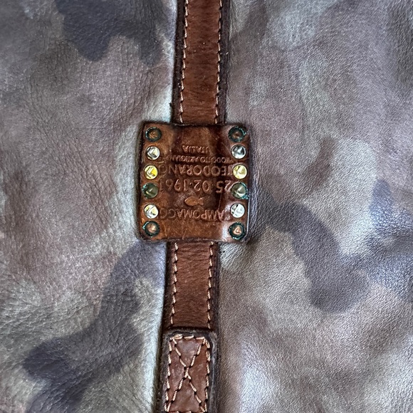 Campomaggi Italian leather camo bag - Picture 6 of 7